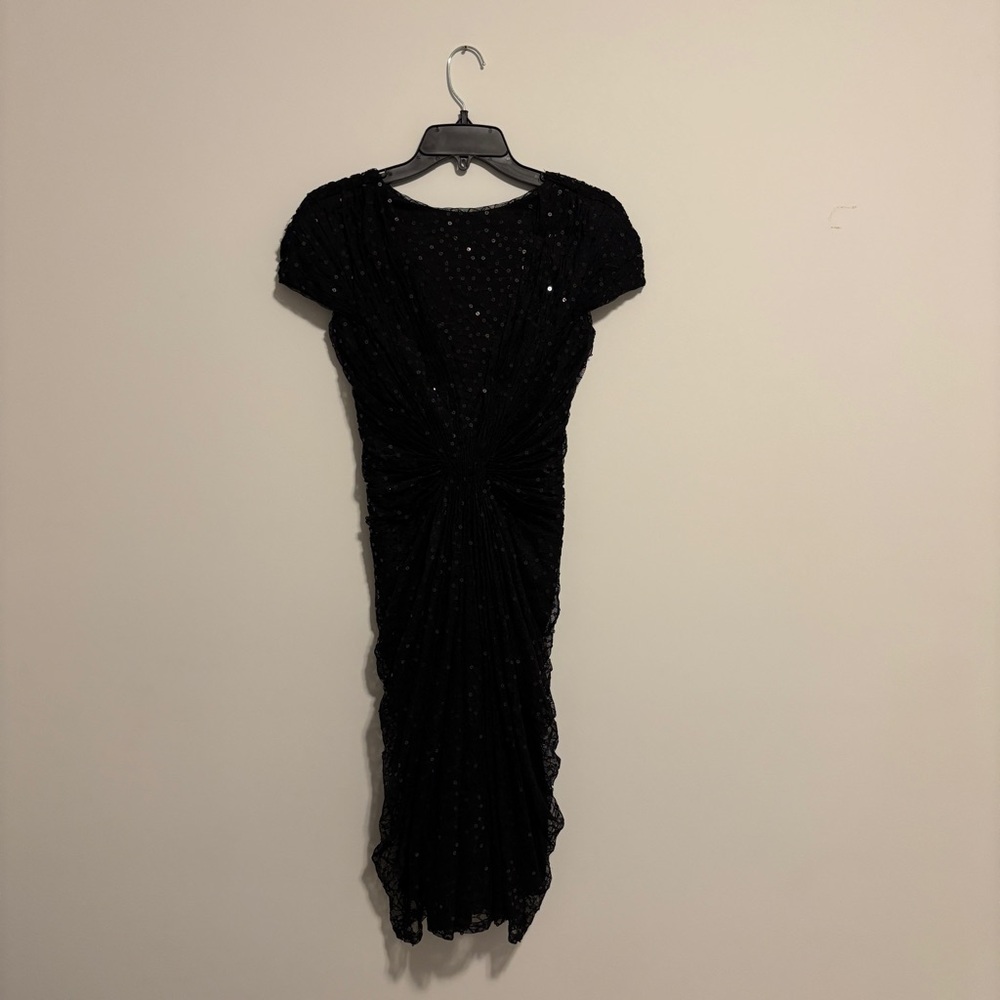 Tadashi Shoji Black Midi Dress